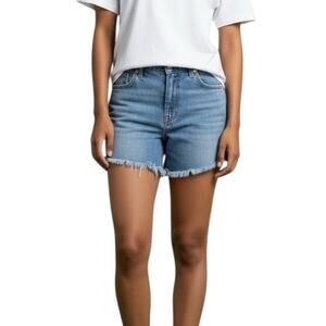 American Eagle Super Stretch Hi-Rise Shortie Denim Shorts Size 2